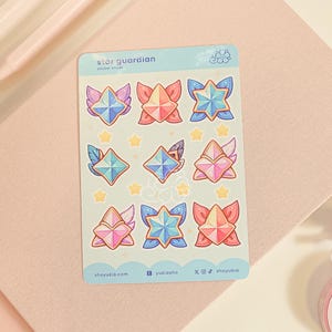 LoL Star Guardian Emblem (Set 4) Mini Sticker Sheet | LoL Planner Stickers