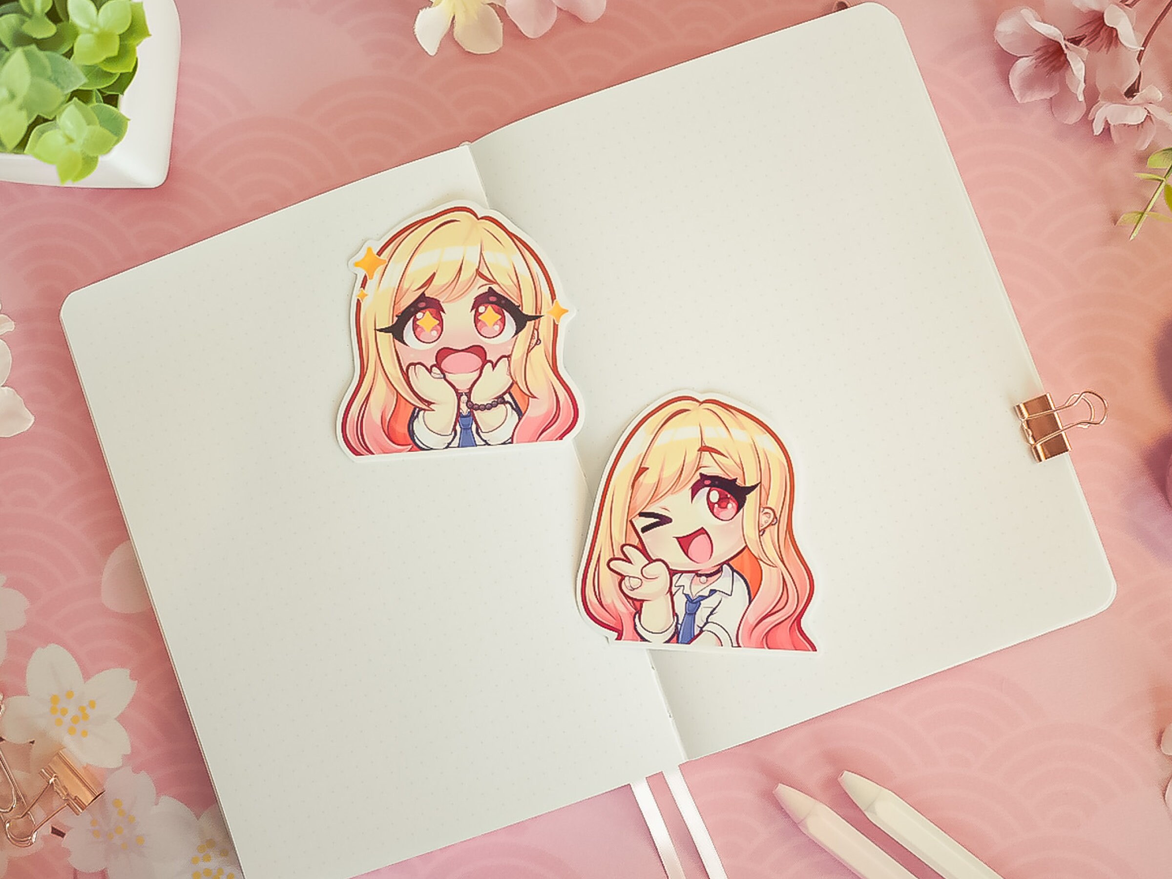 Sono Bisque Doll Wa Koi Wo Suru Anime Waterproof Stickers Notebook