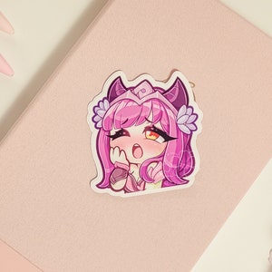 LoL Ahri Gasm 3&quot; Vinyl Sticker | Cute Waterproof Anime Decal for Water Bottles, Laptops, Journals, Luggage & More