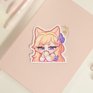 LoL Ahri MonkaHmm 3&quot; Vinyl Sticker | Cute Waterproof Anime Decal for Water Bottles, Laptops, Journals, Luggage & More