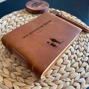 Custom  Leather Sketchbook/Notebook - Ideal for Artists, Writers, & Executives, Gifts for her, Couple's Gifts, 400 Pages, Mother's day gift