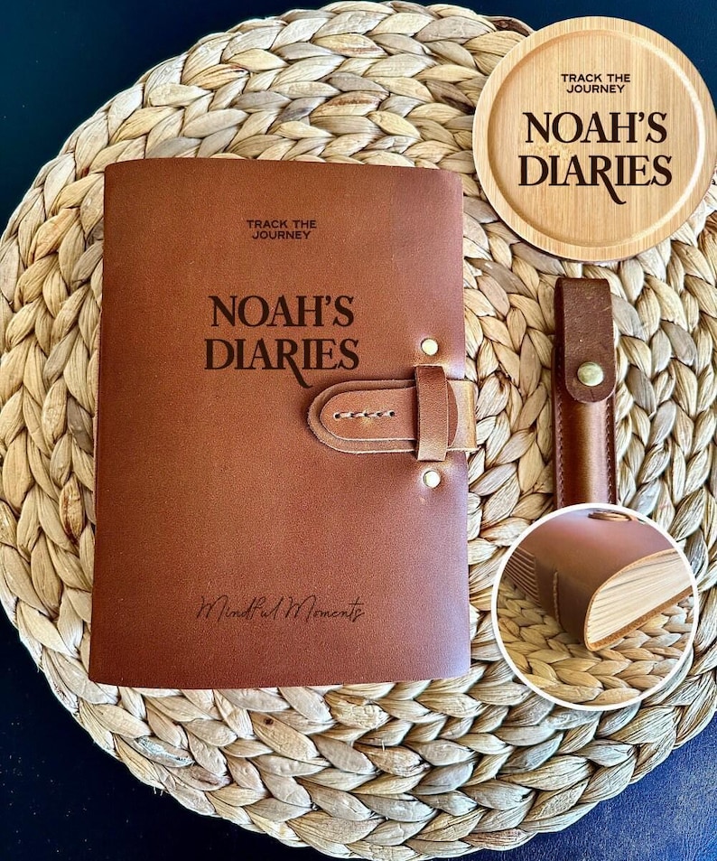 Personalized Leather Journal – Christmas & Corporate Gift for Him Her ...