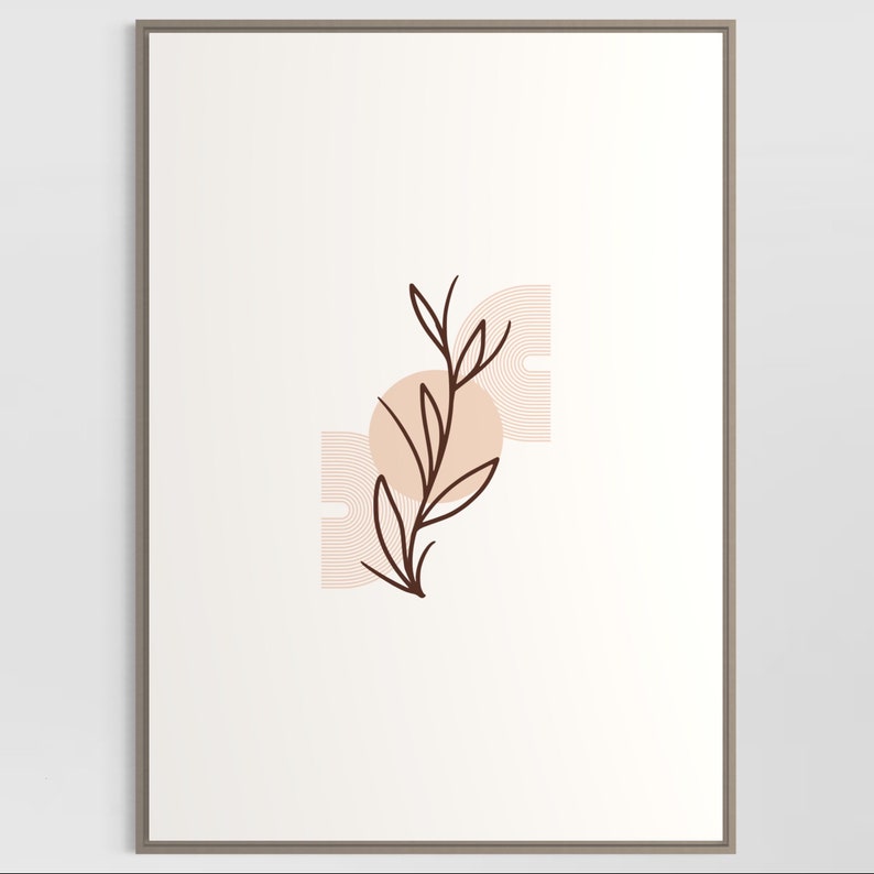 Minimalistic Poster Abstract Printable Art Wall Contemporary Etsy