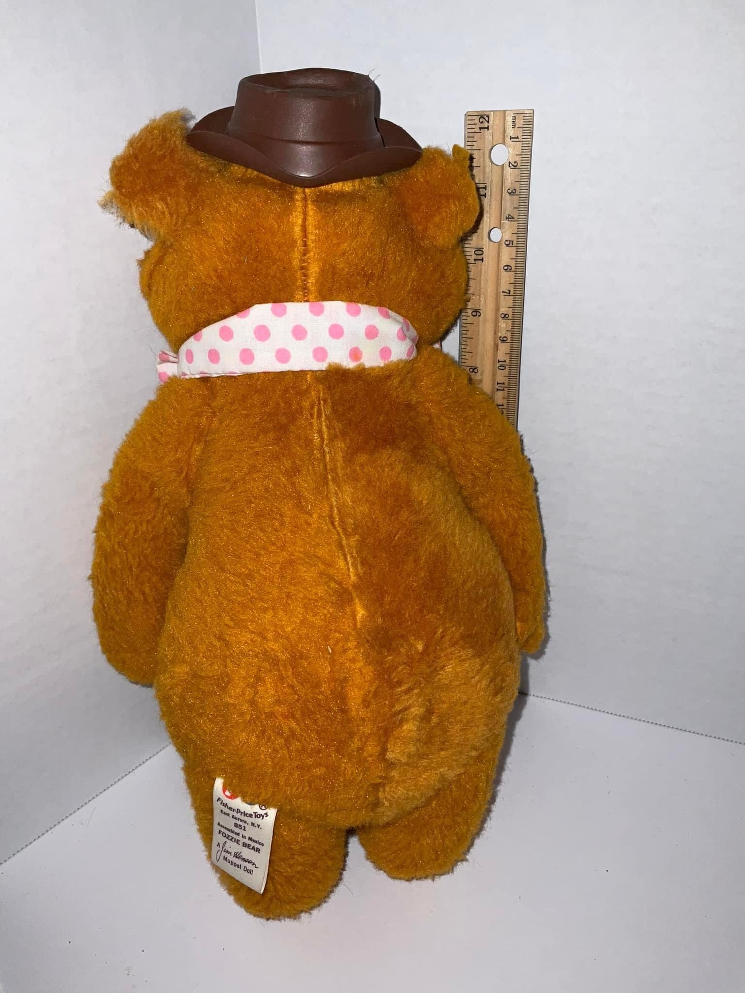 Vintage Muppets Fozzie Bear Jim Henson/Fisher Price plush