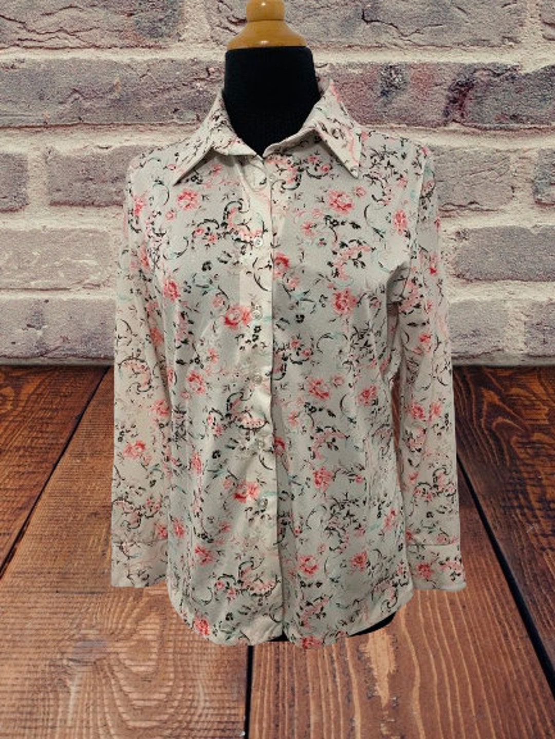 Vintage Women’s Donnkenny Floral Blouse Size 14 Etsy