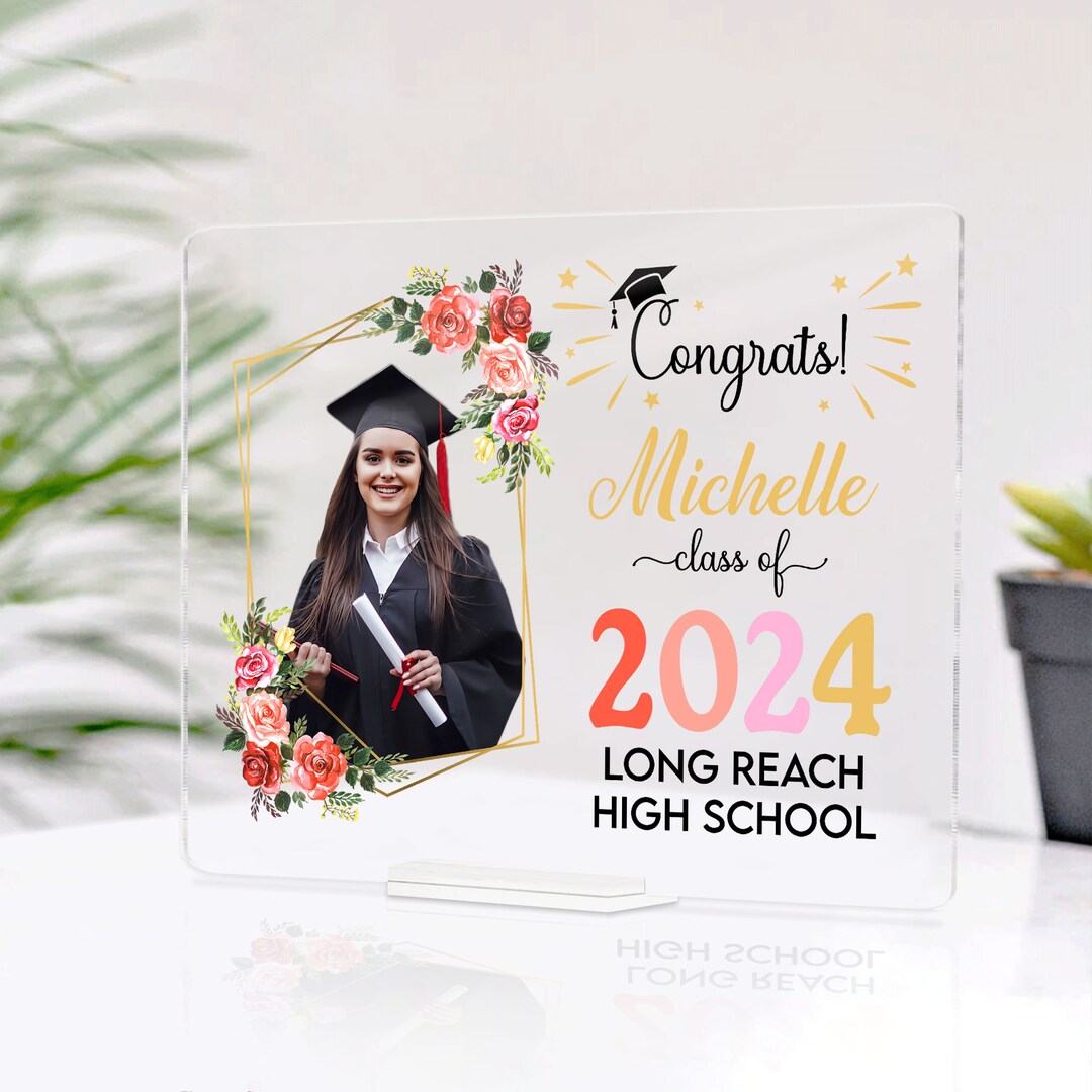 Personalized Graduation Plaque, Congrats Grad Gift Acrylic Plaque, New ...
