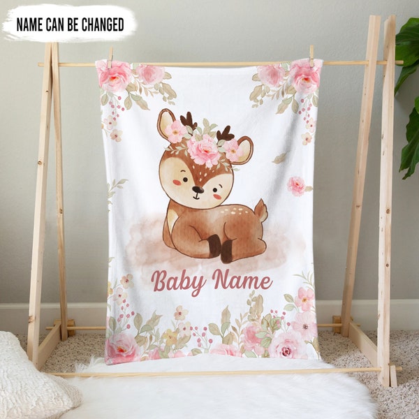 Deer Baby Blanket Etsy
