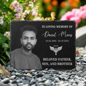 Personalized Memorial Stone: Engraved Bereavement Garden Stone