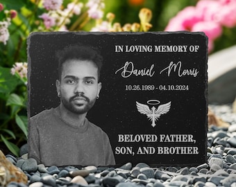 Personalized Memorial Stone: Engraved Bereavement Garden Stone