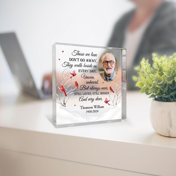 SON Memorial Acrylic Plaque | Loss Of Son Personalized Bereavement Gift