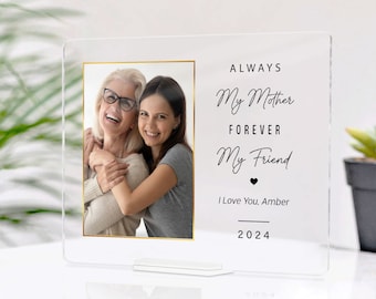 Personalized Gifts For Mom Plaque, Happy Mothers Day, Custom Unique Gift Acrylic Plaque For Mom, Birthday Gift For Mom, Mother's Day Gifts
