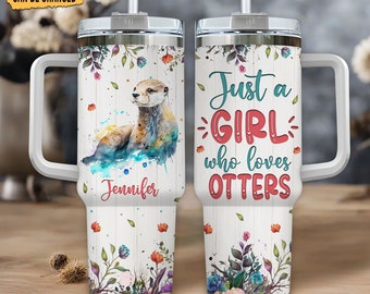 Personalisierte Otter Becher 40oz: Otter-Liebhaber Geschenk