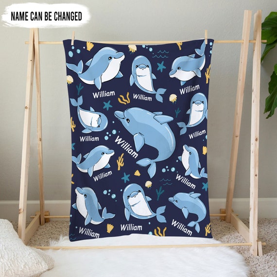Dolphin baby blanket hotsell