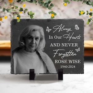 Personalized Memorial Garden Stone, memorial garden, sympathy gift, remembrance, bereavement gift, Loss of a Loved One, Slate Grave Marker