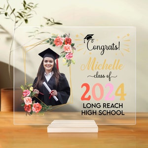 Personalized Graduation Plaque, Congrats Grad Gift Acrylic Plaque, New ...