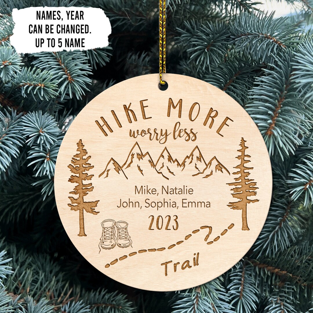 Personalized Hiking Christmas Ornament Camping Christmas Ornament Gift ...