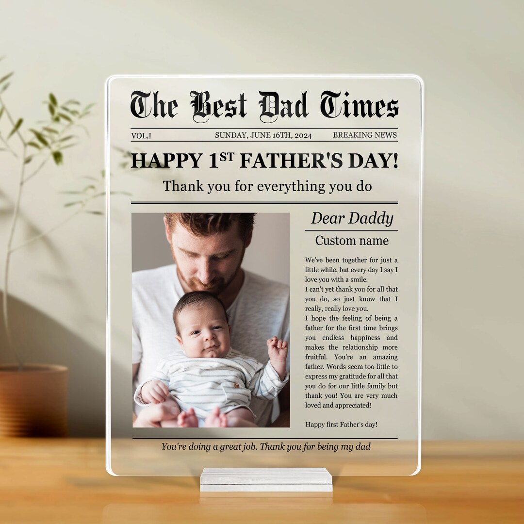 Custom Personalized Papa Wooden Plaque - Gift Idea For Father's Day