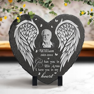 Personalized Memorial Garden Stone, Slate Grave Marker, Memorial Plaque, Remembrance, Bereavement Gift, Sympathy Gifts Loss of a Loved One