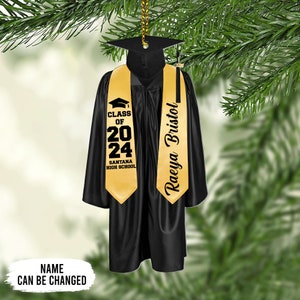 Personalized Graduation Ornament 2024, High School Graduation Gift, New Graduate Gift, Graduation Gifts For Her,Him, College Graduation Gift