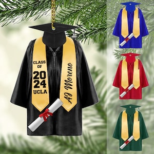 Personalized Graduation Ornament 2024, High School Graduation Gift, New Graduate Gift,Graduation Gifts For Her, Him, College Graduation Gift