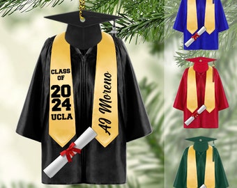Personalized Graduation Ornament 2024, High School Graduation Gift, New Graduate Gift,Graduation Gifts For Her, Him, College Graduation Gift