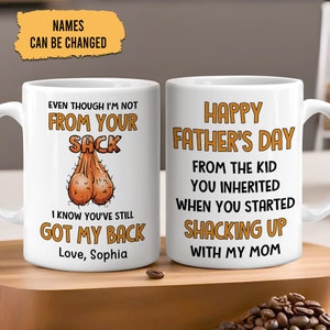 Personalized Happy Father&#39;s Day Mug, Gifts For Men, Fathers Day Coffee Mug, Dad Mug, Fathers Day Gift From Daughter, Wife, Son, New Dad Gift