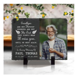 Personalized Memorial Slate Stone: Sympathy Garden Plaque