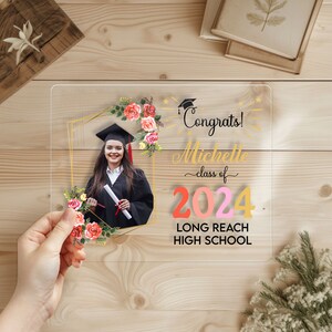 Personalized Graduation Plaque, Congrats Grad Gift Acrylic Plaque, New ...