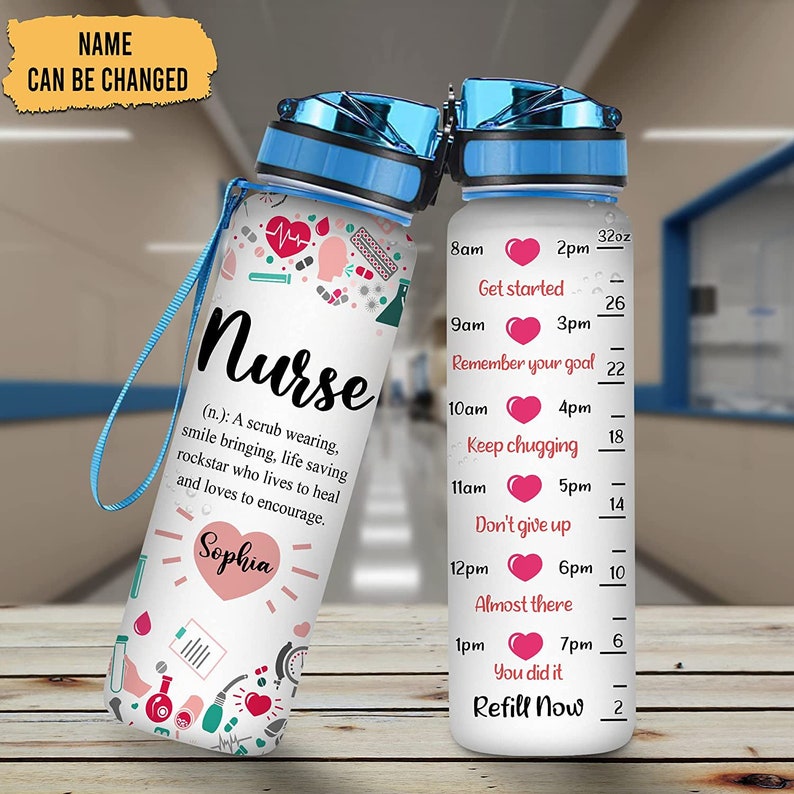 Personalized Nurse Definition A Scrub Wearing 32oz Liter Etsy