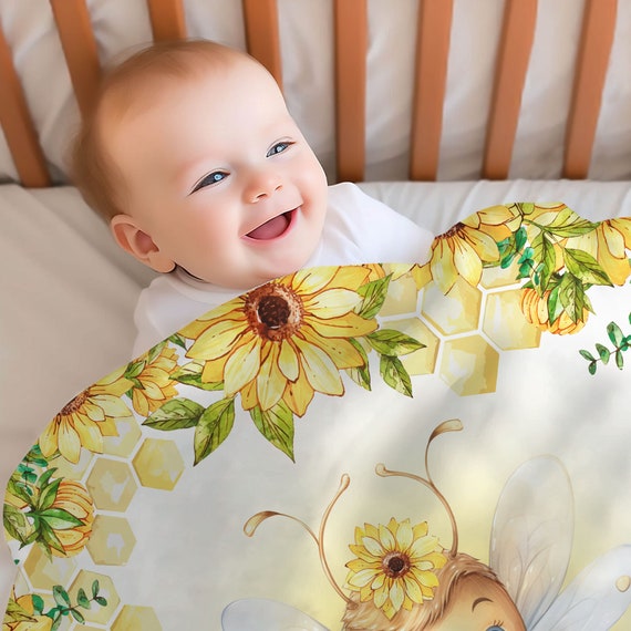 Valentine's Day Personalized Rainbow Baby Blanket For Girl, Custom Baby Personalized Blankets For Kids Girls