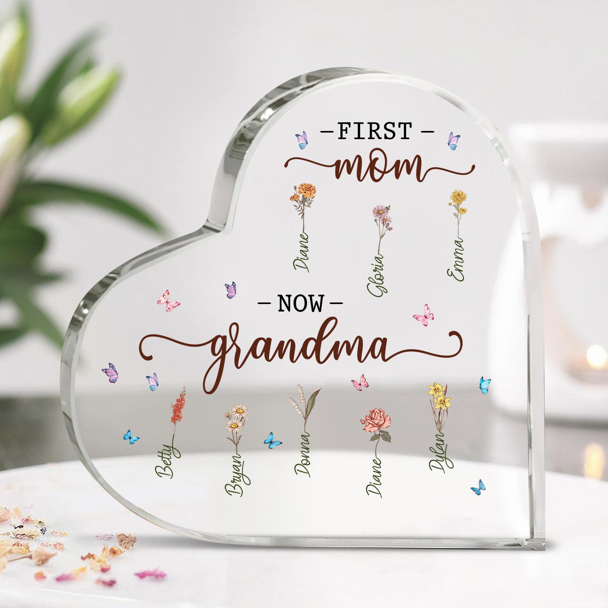 Putuo Decor Targa Acrilica a Forma di Cuore con Messaggio - Regalo per Sorella - Decorazione da Tavolo con Base in Legno - Pensiero Affettuoso e Frase Significativa