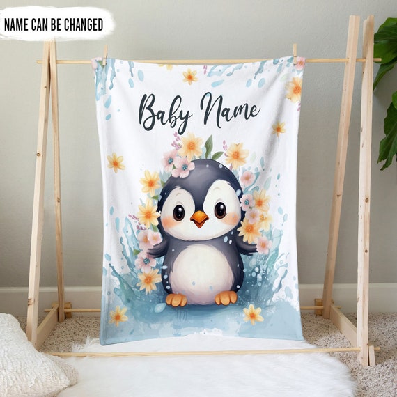 Penguin blanket baby hotsell