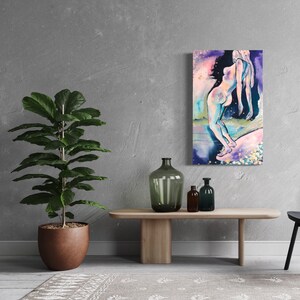 SURFER GIRL 25 x 40inches/ Acrylic painting on canvas/ original artwork