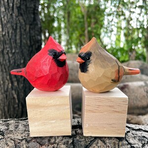 Hand-Carved Wooden Blue Jay | Nordic Style Bird Ornament | Unique Birthday Gift