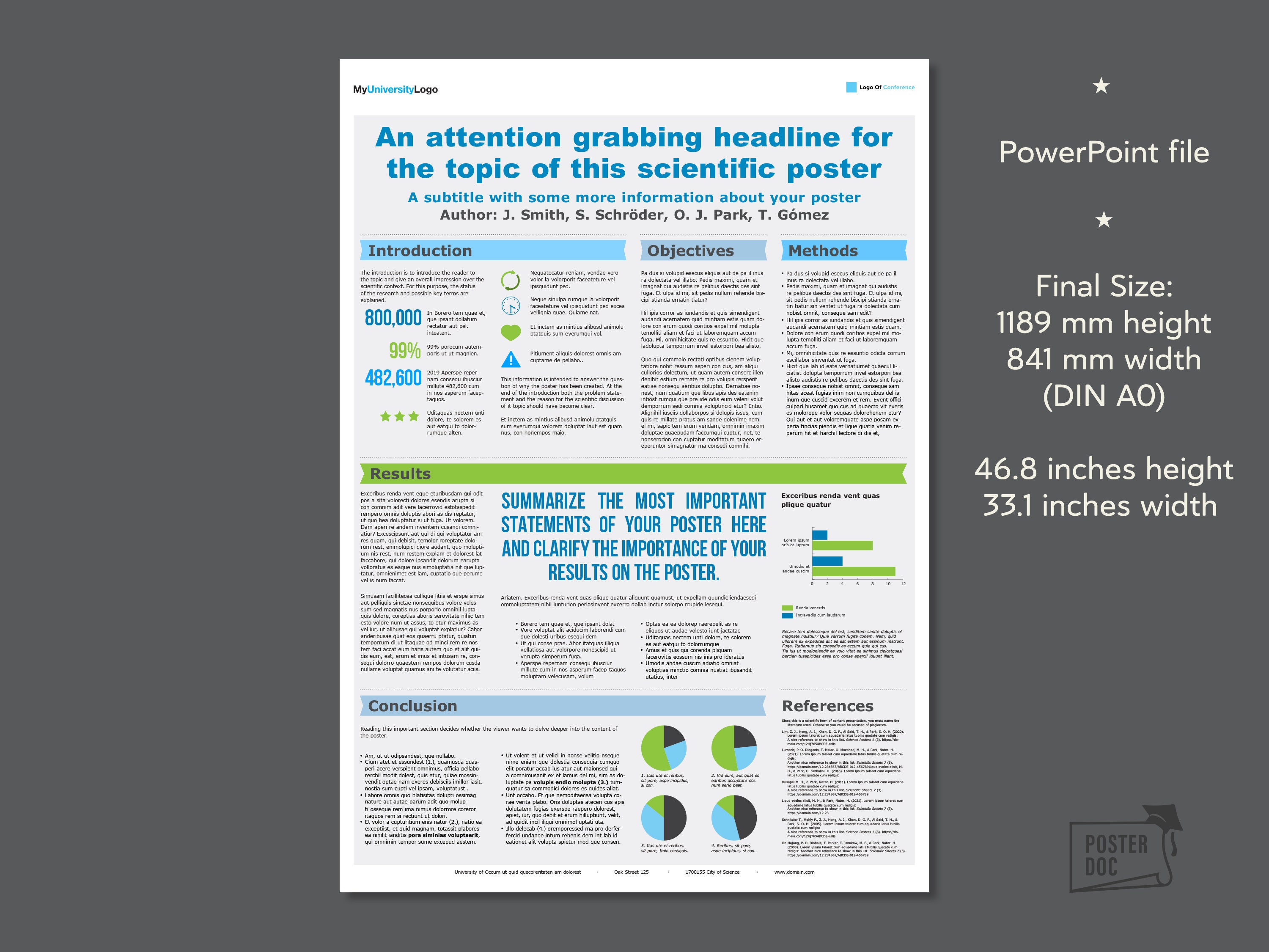 A0 Size Poster Template