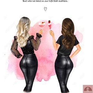 Bestfriend Print. Sisters Print - Perfect as a birthday present.