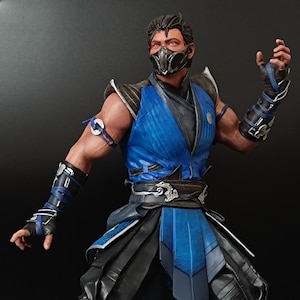 Handmade Sub-Zero Figure – 23cm 3D Printed and Hand-Painted Mortal Kombat 1 Collectible