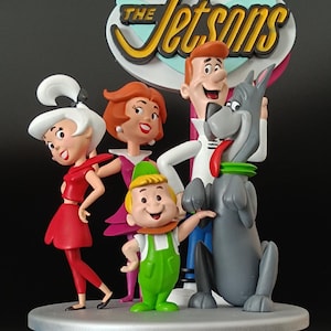 The Jetsons 3D Printed Figurine - Hand-Painted 90s Cartoon Collectible - 25 cm Retro Toy Gift