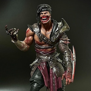 Havik Handmade 3D Printed Mortal Kombat Figure - 25 cm Hand-Painted Collectible for Gamers