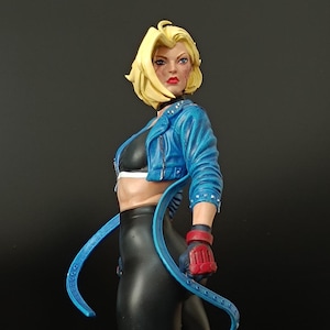 Handmade Cammy Figure: Street Fighter 6 Collectible, 3D Printed Statue