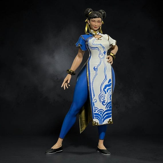 Handmade Chun-li Figure Street Fighter 6 | 3D Printed & Hand