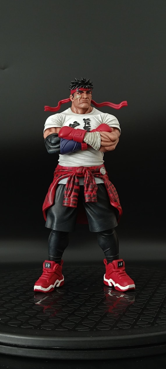 Master-Ryu Statuetta Da 19 Cm Con Articolazioni Mobili, Action Figure Da Collezione Ispirata Ai Giochi Con Accessori, Perfetta Per La Scrivania - Foto 2