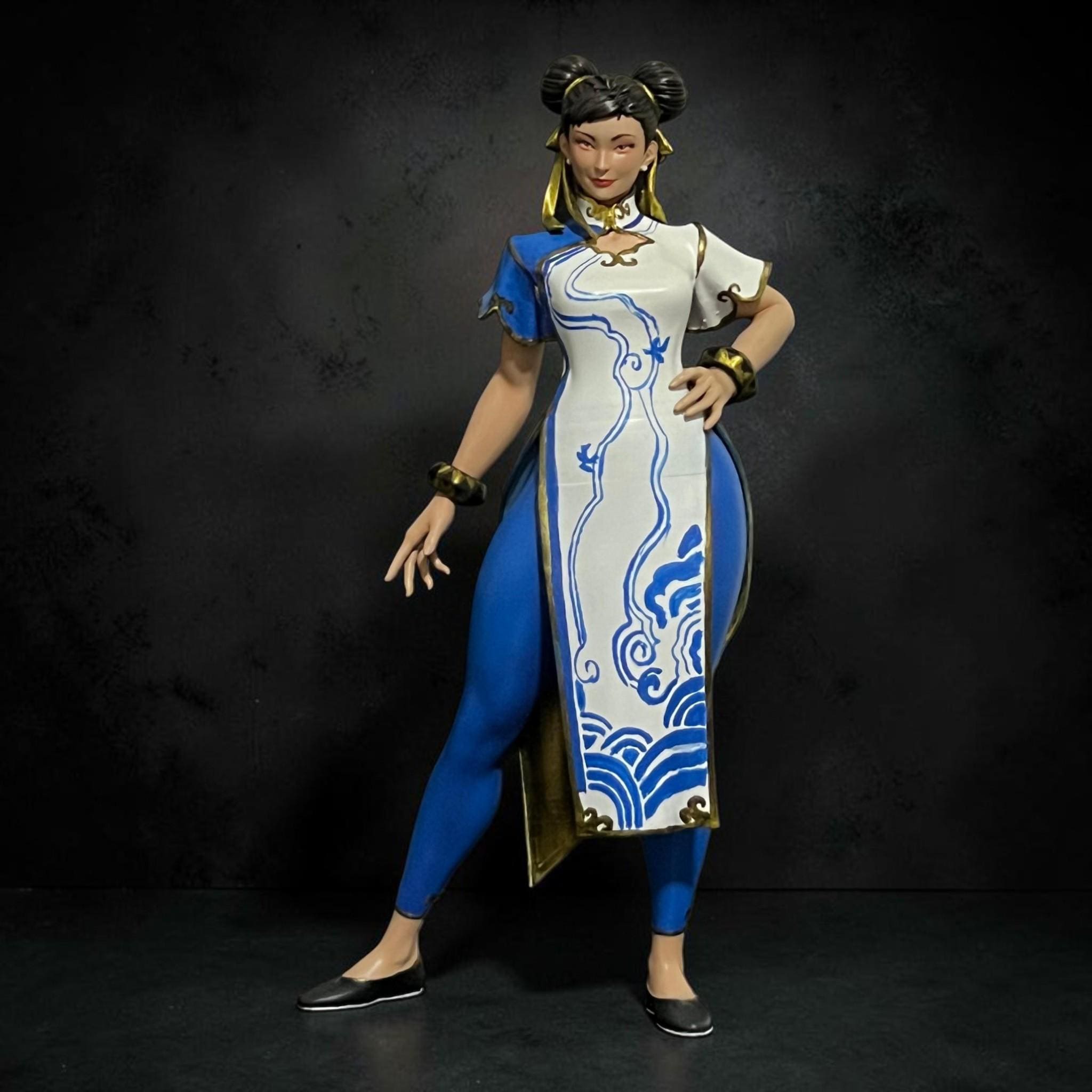 Handmade Chun-li Figure Street Fighter 6 | 3D Printed & Hand