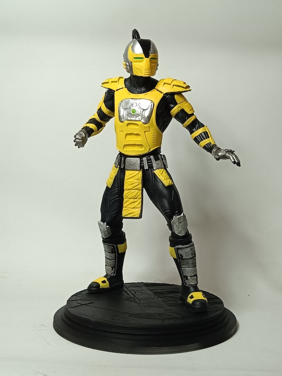 Hand-painted 3D Printed Cyrax Figure - 25 Cm Mortal Kombat
