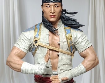 Figura coleccionable de Liu Kang - Estatua del personaje de Mortal Kombat 11 - pintura a mano e impresión 3D