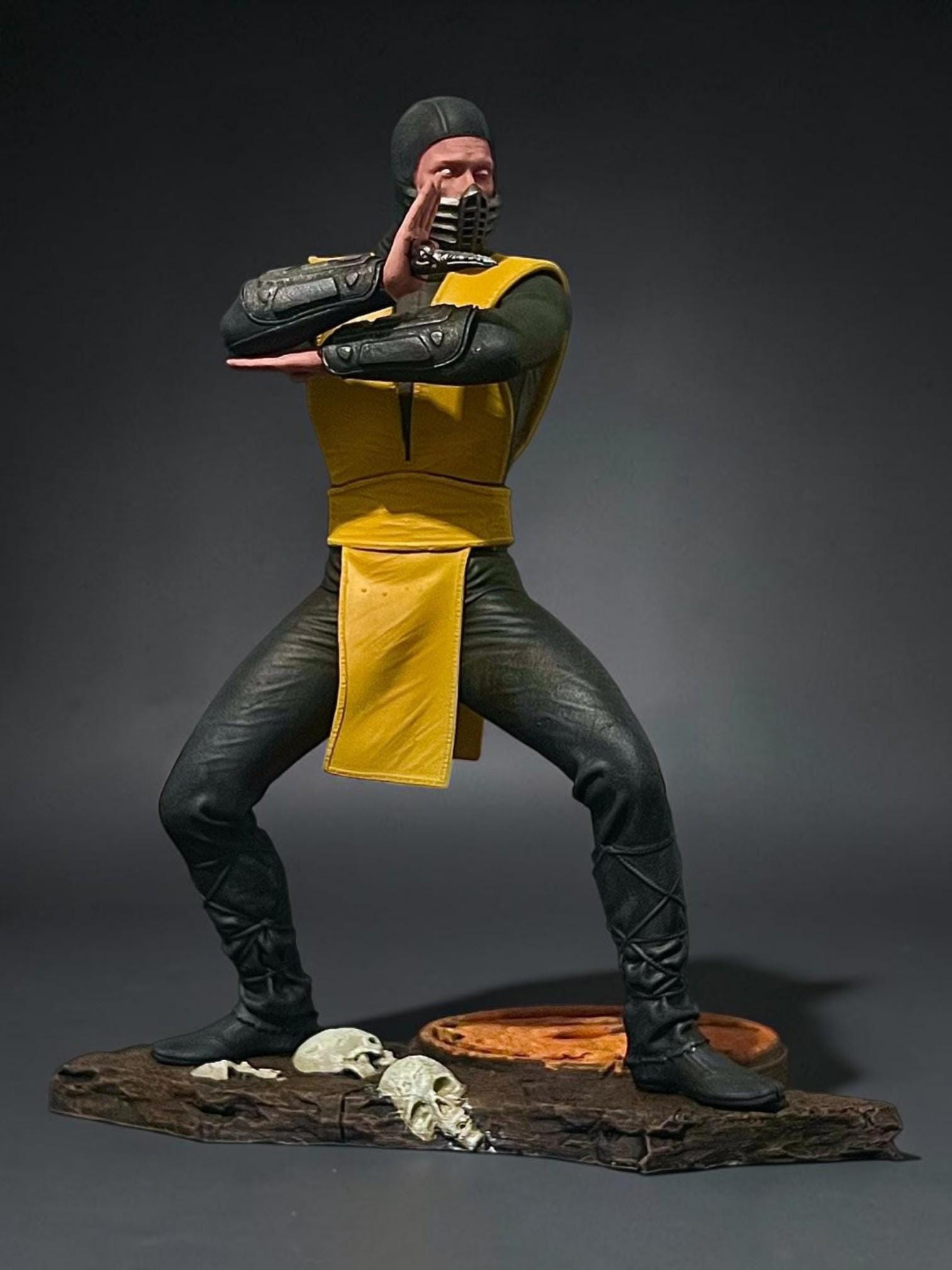 Handmade Scorpion Figure - Mortal Kombat 1995 Movie Collectible