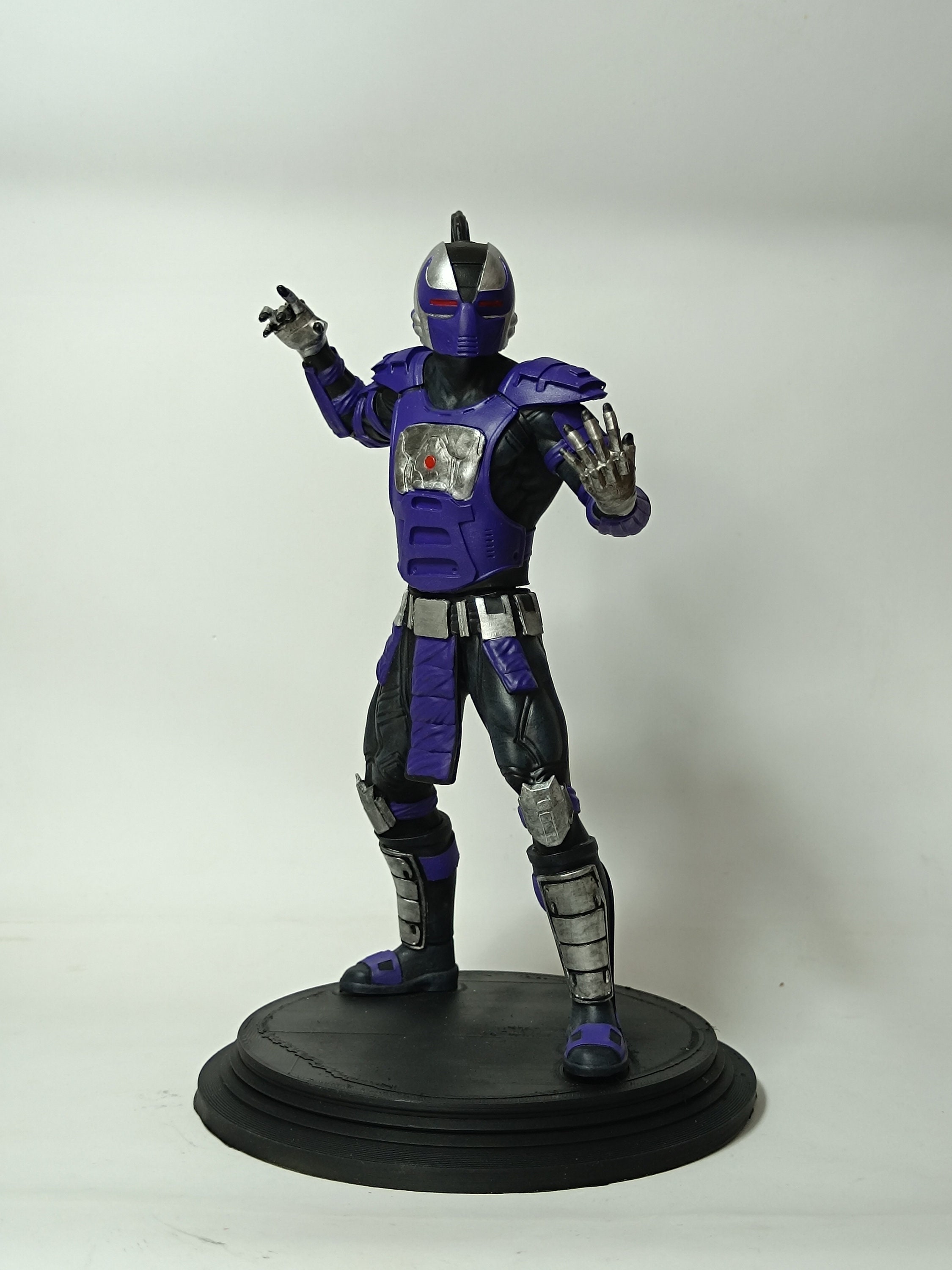 Hand-painted Mortal Kombat Smoke Figure: 3D Printed Collectible