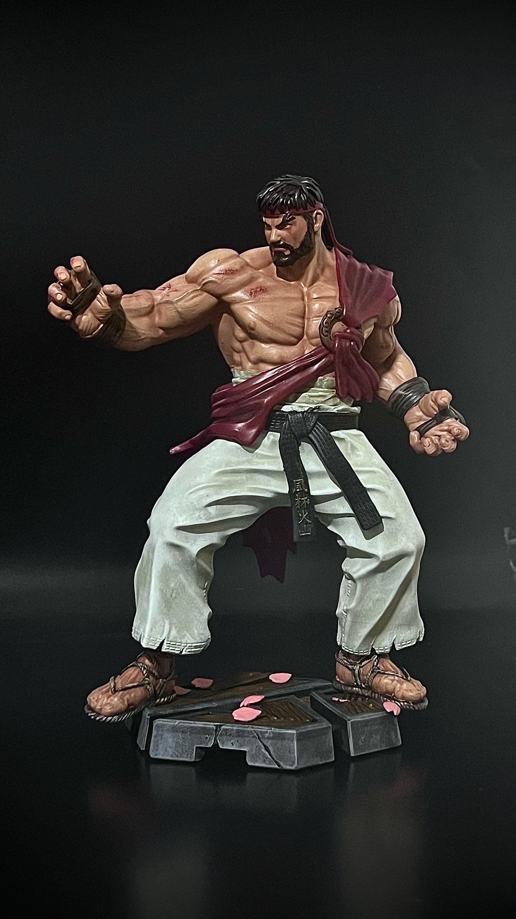 Handmade 3d-printed Ryu Figure - 20 Cm Street Fighter Icon, Hand