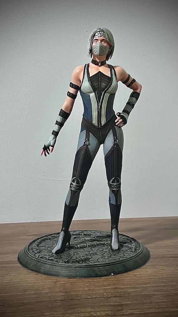 Handmade Khameleon Figure: 3D Printed Mortal Kombat Collectible (22 cm)