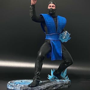 Handmade Sub Zero Action Figure: Mortal Kombat 1995 Movie Collectible